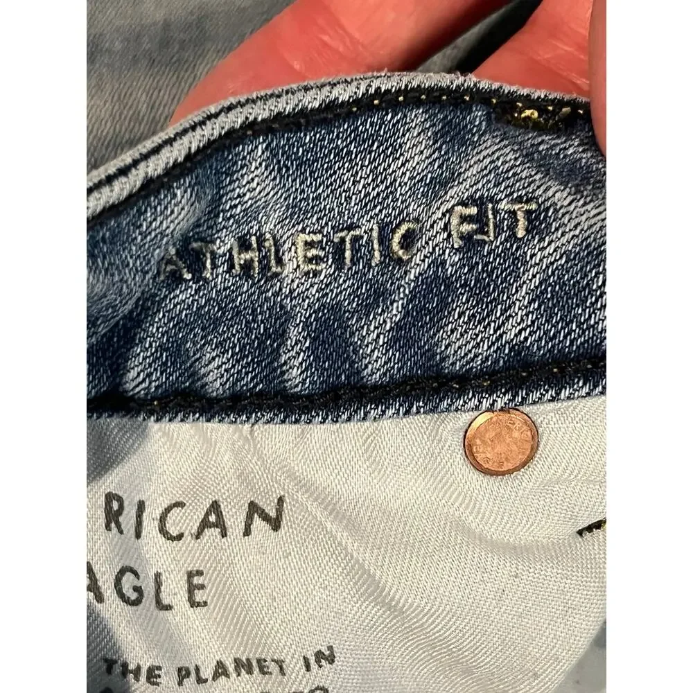 American Eagle Flex Athletic Fit Jeans Mens 30x32 - Picture 4 of 5